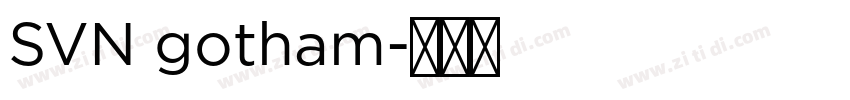 SVN gotham字体转换